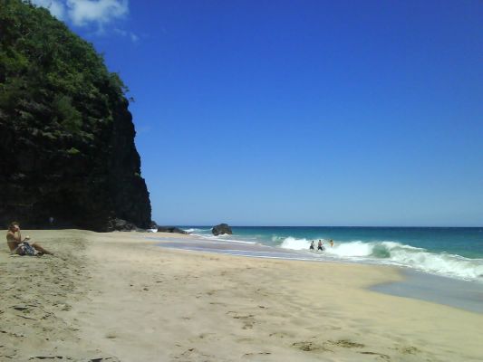 Kalalau Trail vom Ke'e Beach bis zum Hanakapi'ai Beach
