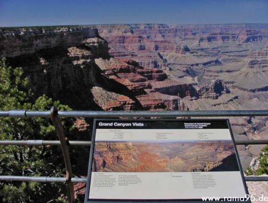Grand Canyon
Ausblick am Viewpoint Hermits Rest
Schlüsselwörter: Grand Canyon, Hermits Rest
