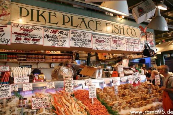Pike Place Market in Seattle
Schlüsselwörter: Pike Place Market, Seattle