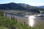 Dawson City, Klondike mündet in den Yukon
