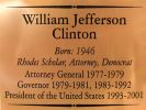 Little Rock/AR_ Gedenktafel für B. Clinton im Capitol