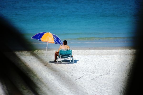 Nadine am Strand
