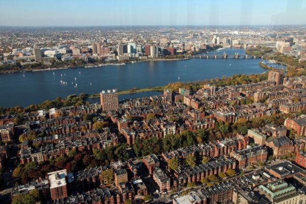 Boston Prudential Tower Charles River
