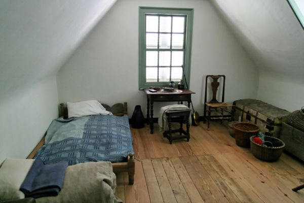 Colonial Williamsburg, Everard Haus, Sklavenzimmer
