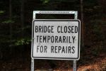 Grimes Glen Bridge Closed
