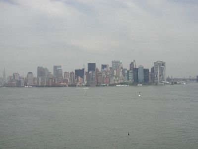 NYC: Manhattan (von Liberty Island aus fotografiert)
