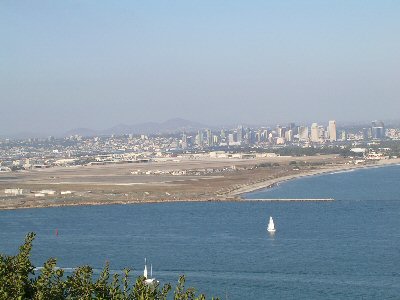 Blick auf San Diego vom Point Luma
