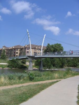 Fußgänger Brücke
über South Platte River
Denver
