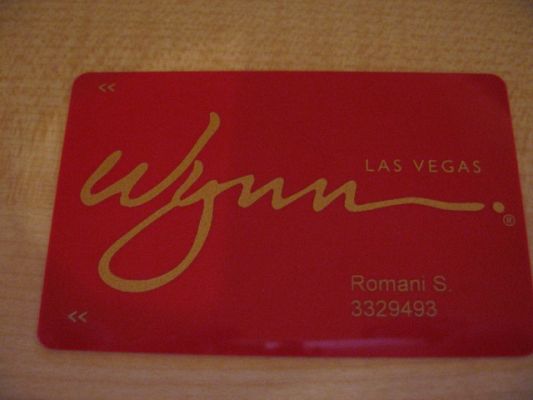 Feuer und Eis - Las Vegas und Nationalparks Jan. 2008
Playerscard des Wynn

