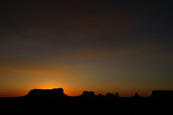Sunrise am Monument Valley
