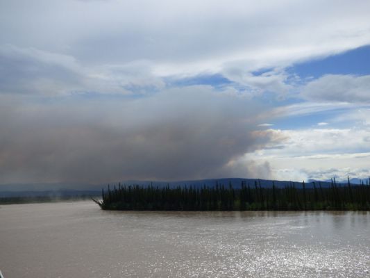 Wildfire Alaska Highway
