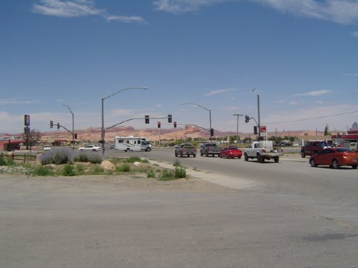 Kreuzung in Kayenta
