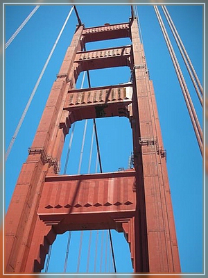 Golden Gate von Nahem
