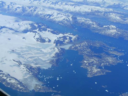Blick auf Grönland
