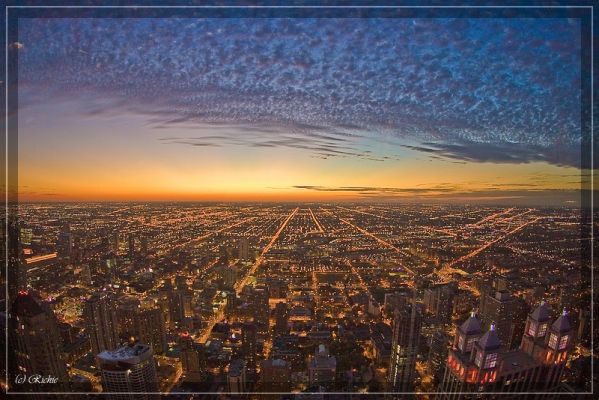 Sunset over Chicago
Auf dem John Hancock Center
