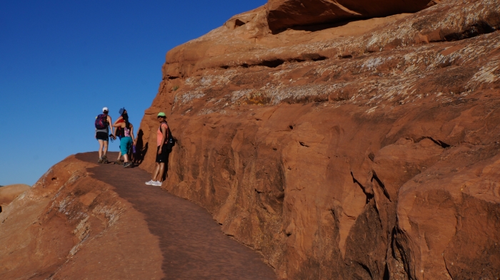 Marsch zum Delicate Arch
