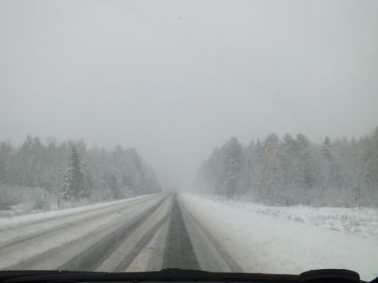 Schnee in Maine
